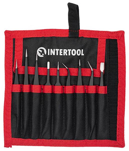 Набір радіотехнічних пінцетів Intertool NT-6002