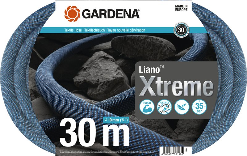 Текстильний шланг Gardena Liano Xtreme 19 мм (3/4"), 30 м (18484-20)