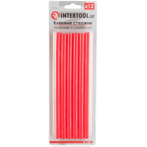 Комплект червоних клейових стрижнів Intertool RT-1042