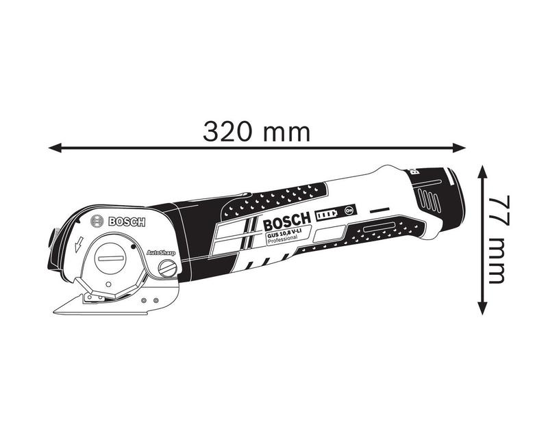 Акумуляторні універсальні ножиці Li-Ion Bosch GUS 10.8V-LI (06019B2900)