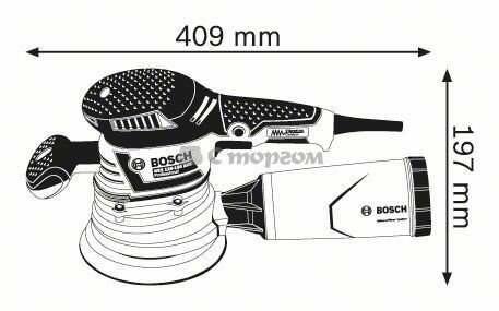 Шліфмашина ексцентрикова Bosch GEX 125-150 AVE L-BOXX (060137B101)