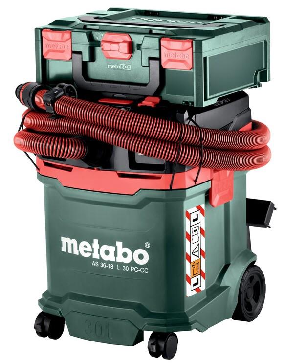 Акумуляторний пилосос Metabo AS 36-18 L 30 PC CC (без АКБ і ЗП) (602073850)