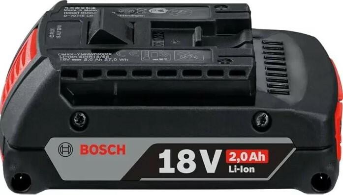 Акумуляторна батарея Bosch Professional GBA Li-Ion 18В, 2 Аг (2607336906)