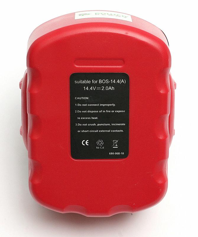 Акумулятор PowerPlant для шурупокрутів та електроінструментів BOSCH GD-BOS-14.4 (A), 14.4 V, 2 Ah, NICD (DV00PT0031)