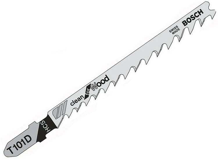 Пилки для лобзика Bosch T 101 D Clean for Wood HCS (2608630032) 5 шт