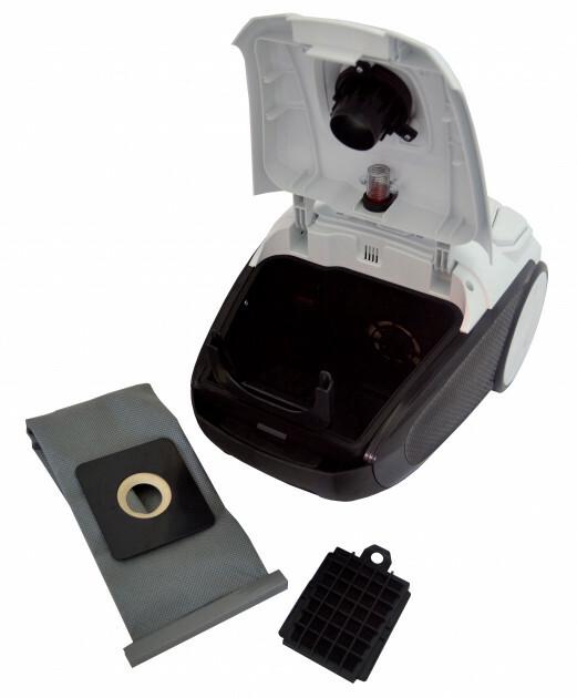 Пилосос Grunhelm GVC8219W (чорно-білий) з мішком
