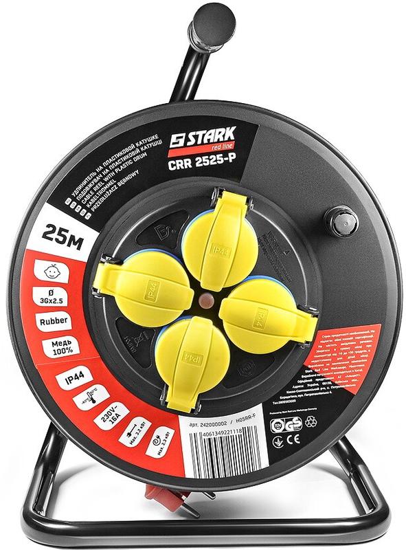 Подовжувач на котушці Stark CRR-2525-P