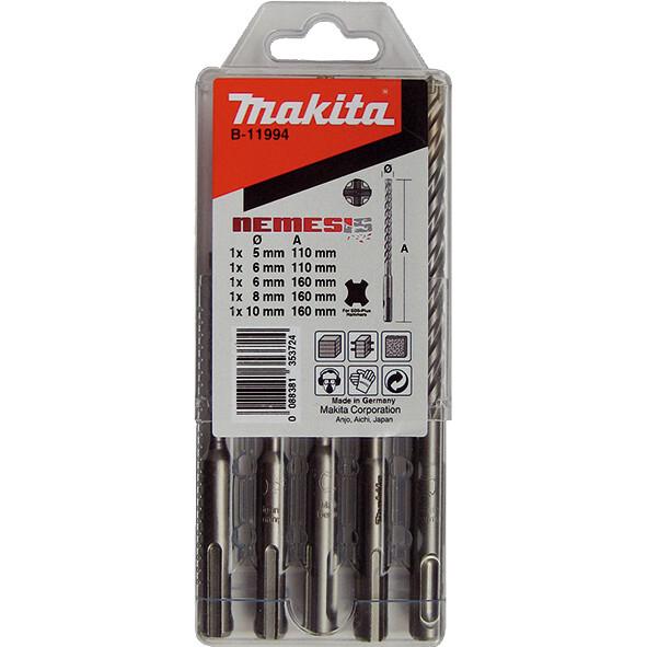 Набір бурів Makita по залізобетону SDS-Plus Nemesis (B-11994) 5 шт