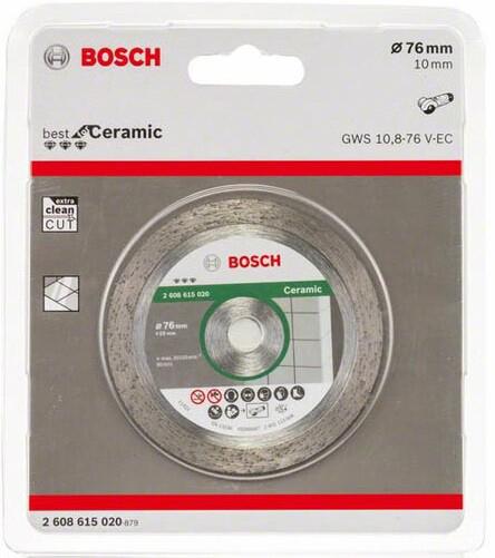Алмазний відрізний диск Bosch Standard for Ceramic 76х10 мм (2608615020)