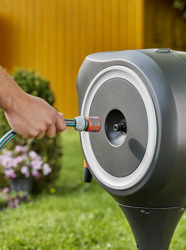Котушка зі шлангом Gardena RollUp M Automatic наземна 20 м (18616-20)