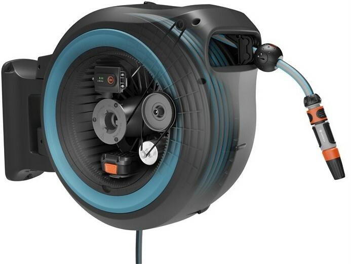 Котушка зі шлангом акумуляторна Gardena PowerRoll XL Automatic Solo, 35 м (18640-55)