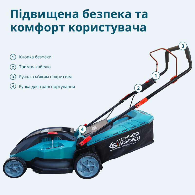 Електрична газонокосарка KS 38LM16-BL