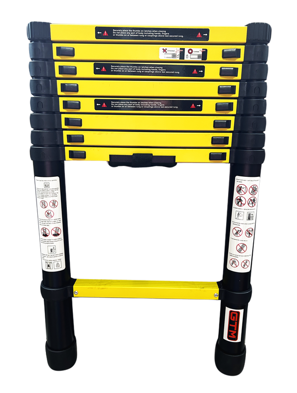 Драбина телескопічна GTM 1x9 алюмінієва, 2.6 м (KME1026Y/881026) 39526