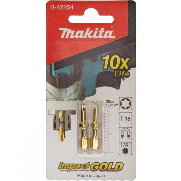 Торсіонна біта Makita Impact Gold T15 30 мм (B-42254)