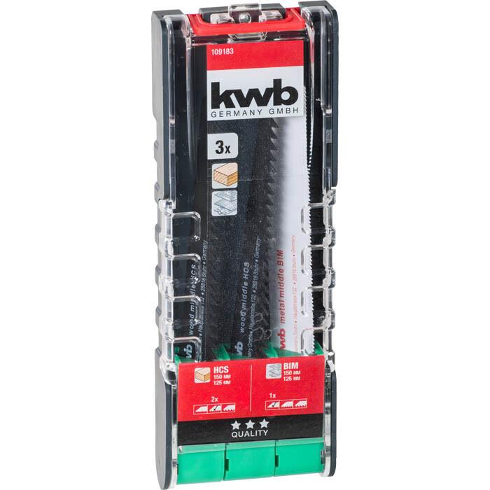 Набір пильних полотен для сабельной пили KWB 109183