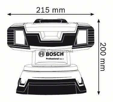 Лазер для перевірки рівності підлоги Bosch GSL 2 Prof (преміум версія) (0601064001)