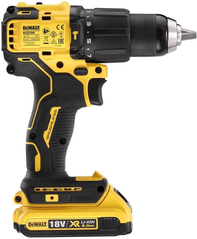 Дриль-шурупокрут акумуляторна безщітковий ударна DeWALT DCD709D2T