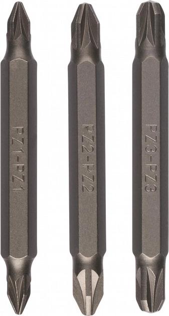 Двосторонні біти Bosch Standard PZ 1/2/3, 3 шт. (2609255962)