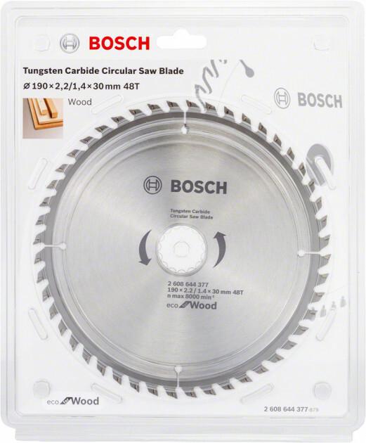 Пильний диск Bosch ECO WO 190x30 48 зуб. (2608644377)