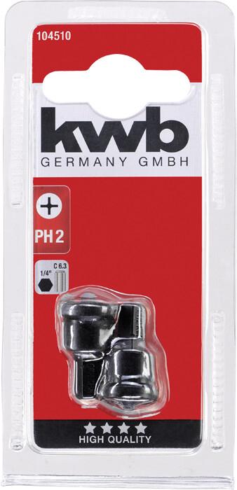 Біта KWB з обмежувачем глибини PH2 2шт (104510)