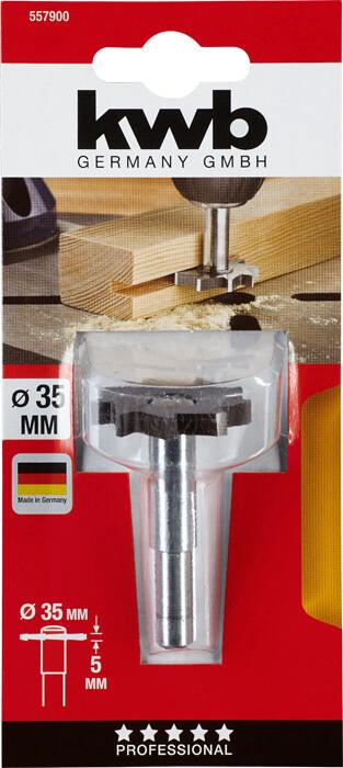 Фреза по дереву KWB циліндрична 5х35 мм (557900)