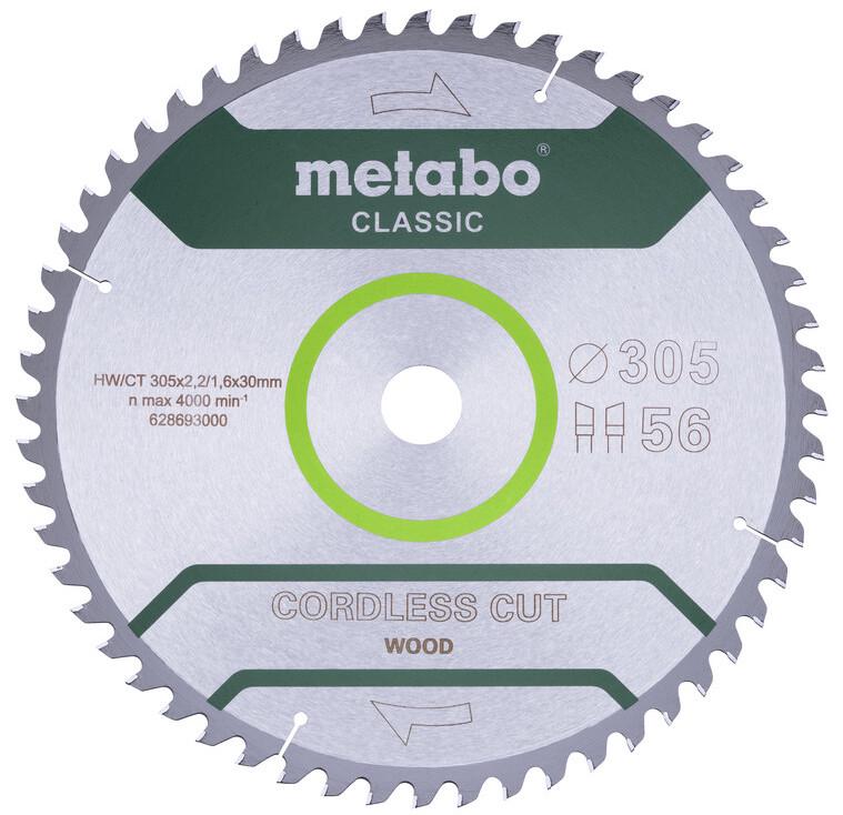 Пиляльний диск Metabo Cordless Cut Classic 305x30 мм (628693000)