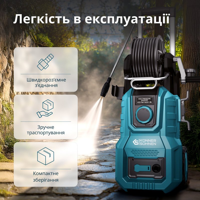 Мийка високого тиску KS PW160V-BL