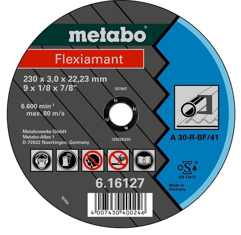 Круг відрізний Metabo Flexiamant super Standart 230x3,0x22,2 мм (616302000)