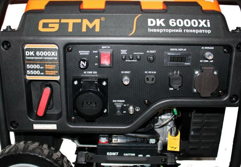 Інверторний генератор GTM DK6000Xi (34058)