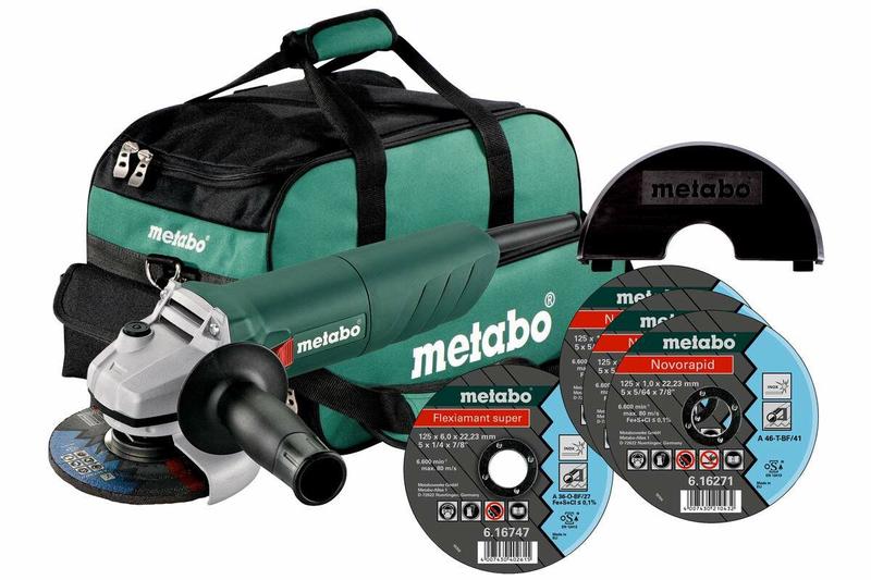 Кутошліфувальна машина Metabo W 750-125 (Набір) (601231680)
