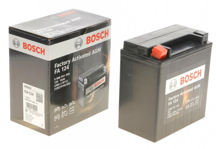 Мото акумулятор Bosch, 14Ah/230A (0 986 FA1 240)
