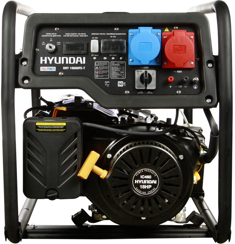 Бензиновий генератор Hyundai HHY 10000FE-T (універсальній 220/380В)