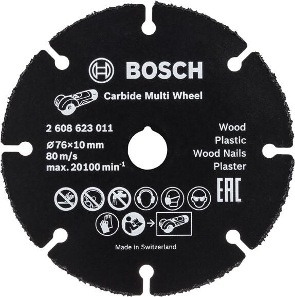 Твердосплавний диск Bosch по дереву 76 мм для GWS 10.8 (2608623011)