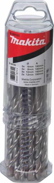 Набір бурів Makita SDS-PLUS V-PLUS 12 шт. (B-49105)