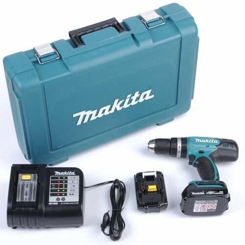 Акумуляторний ударний дриль-шурупокрут Makita BHP453SHE