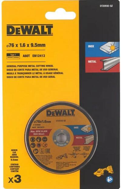 Набір відрізних кіл DeWalt DT20592
