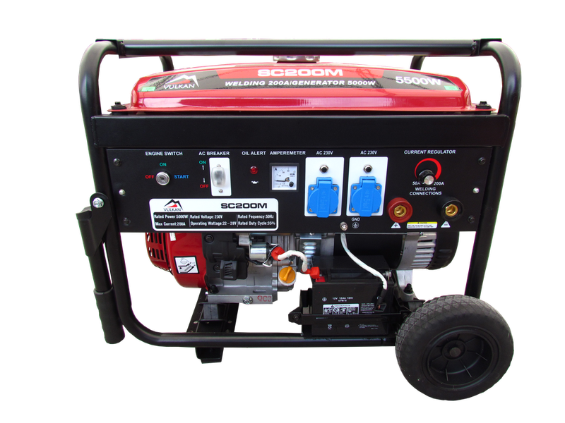 Генератор зварювальний 5 кВт Vulkan SC200M-2 бензиновий (SC200М-ІІ) 34007