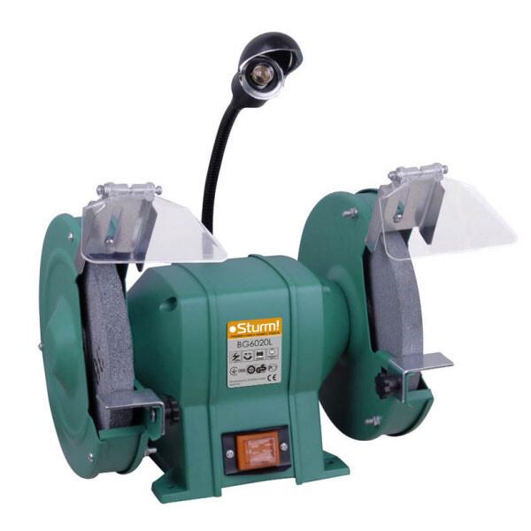 Точильний верстат Sturm BG6020L 200 мм, 400 Вт з підсвічуванням