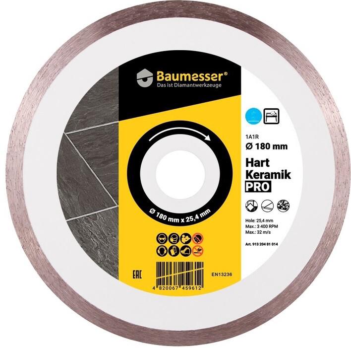 Диск алмазний відрізний Distar 1A1R 180x1.6x8.5x25.4 Baumesser Hart Keramik PRO (91320481014)