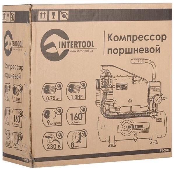 Компресор Intertool 9 л, 0.75 кВт (PT-0002)