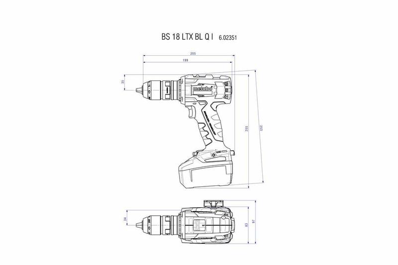 Акумуляторний дриль-шурупокрут Metabo BS 18 LTX BL Q I (602351650)