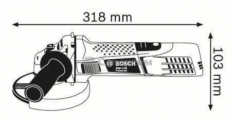 Кутова шліфмашина Bosch GWS 7-125 (0601388102)