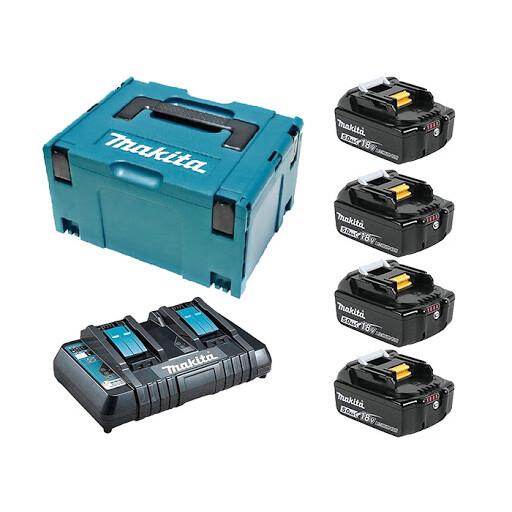 Набір Makita LXT BL1850Bx4/DC18RD/Makpac (MKP3PT184)