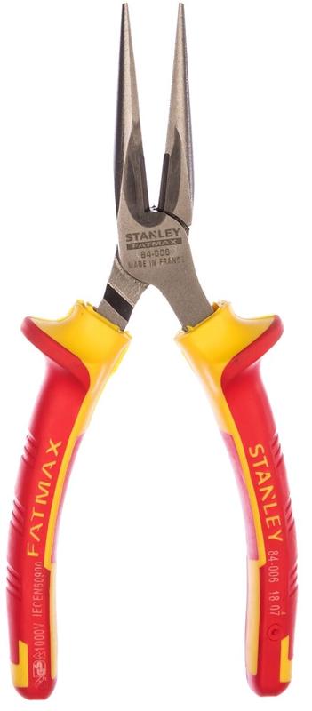 Плоскогубці з подовженими губками ізольовані Stanley (0-84-006)