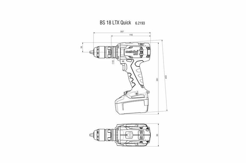 Акумуляторний дриль-шурупокрут Metabo BS 18 LTX Quick (602193700)