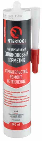 Герметик силіконовий універсальний Intertool 300 мл (білий) (FS-3051)