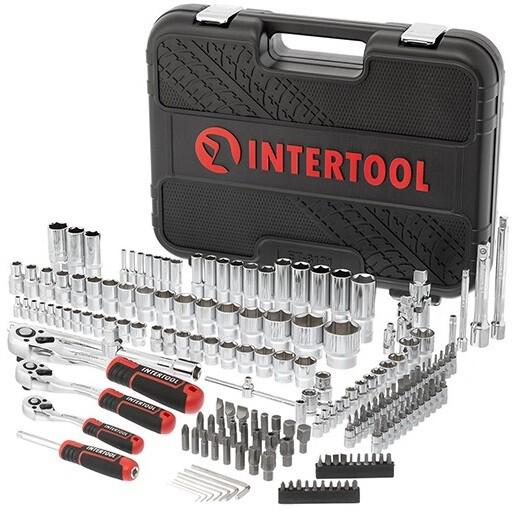 Набір інструментів Intertool STORM 1/2 "3/8" 1/4 "171 од. Cr-V (ET-8171)