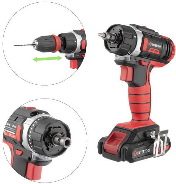 Акумуляторний дриль-шурупокрут INTERTOOL WT-0317