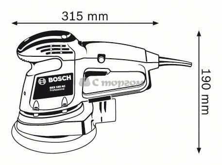 Шліфмашина ексцентрикова Bosch GEX 150 AC (0601372768)
