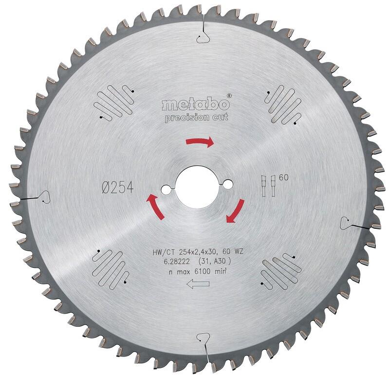 Пильний диск Metabo 254x30 48 WZ 5 (628221000)